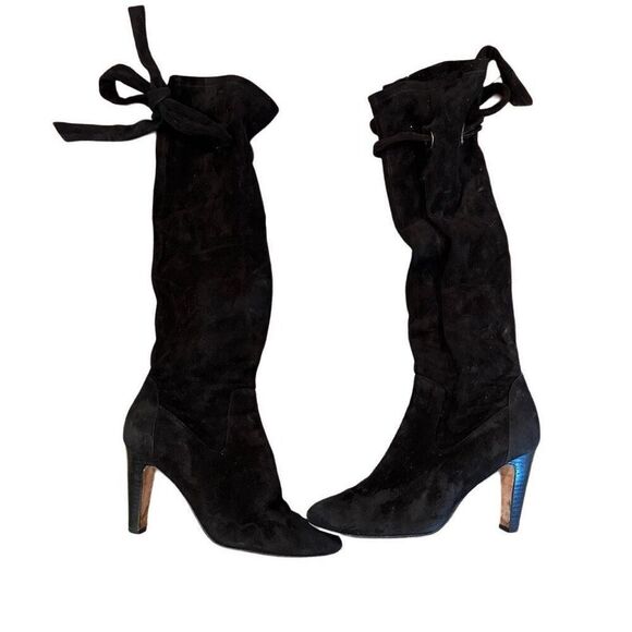 Cole Haan Rochelle Black Suede Boots- size 8 - Picture 1 of 9